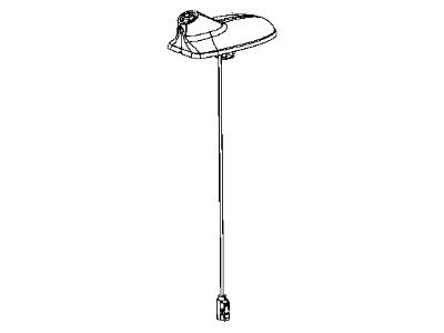 Mopar 5064642AC Antenna-Base Cable And Bracket