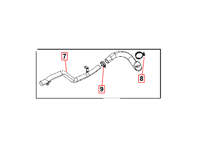 2011 Dodge Journey Radiator Hose - 5058882AC