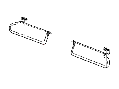 2006 Jeep Wrangler Sun Visor - 5JR291X9AA