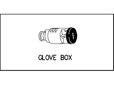 Mopar 4778448 Cylinder Lock-Glove Box Lock