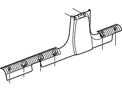 Mopar 5GG23WL5AL Molding-Side SILL