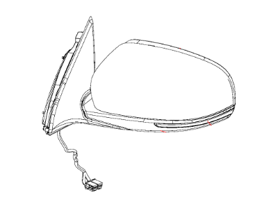 2021 Jeep Cherokee Car Mirror - 1VF41GW7AD