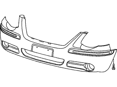 Mopar 4857903AA Molding-FASCIA