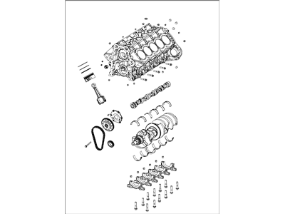 Mopar 68200284AA Block-Short Block