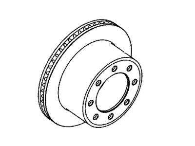 2002 Dodge Ram 2500 Brake Disc - VBR13257AB