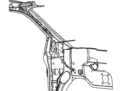 Mopar 4860974AB SUNROOF Drain