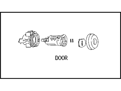 2007 Chrysler Pacifica Door Lock Cylinder - 5102455AB