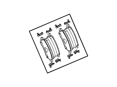 2013 Dodge Journey Brake Pad - 68159526AA