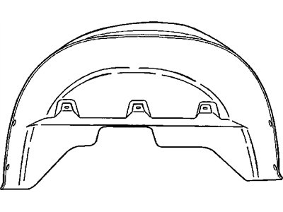 Mopar 55276422AA Shield Wheelhouse Right