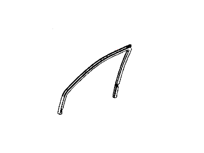 Mopar 55399191AH Front Door Glass Run