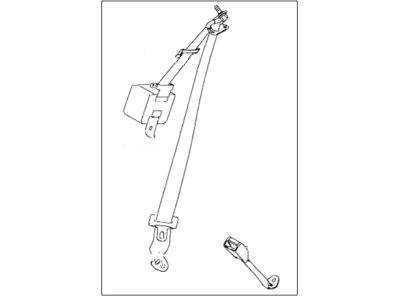 1998 Chrysler Sebring Seat Belt - MR711950