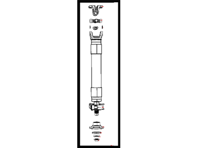 Mopar 52123042AC Front Section Rear Drive Shaft