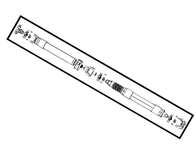 Mopar 52123417AB Rear Section Rear Drive Shaft