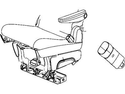 Mopar 1EM701K5AA Rear Quad Inner Seat Belt
