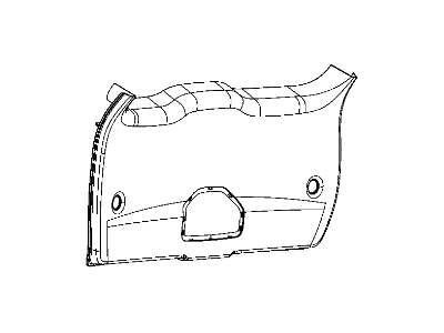 Mopar 5LE61DX9AC Panel-LIFTGATE Trim Lower