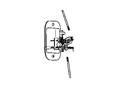 Mopar 55275108 Handle-Cargo Door SHUTFACE