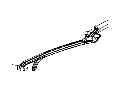 Mopar 4389633AK WEATHERSTRIP-Header And A Pillar