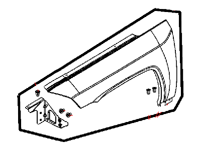 Mopar 68079670AB Fender-Front