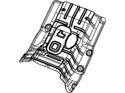 Mopar 68159408AA SILENCER-Floor Pan Front Tunnel