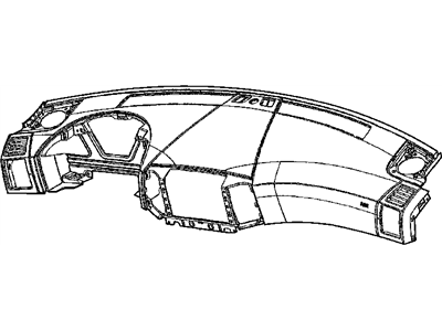 Mopar 5JY791J8AN Instrument Panel-Instrument Upper