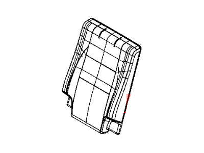 Mopar 5NX65DX9AA Rear Seat Back Cover