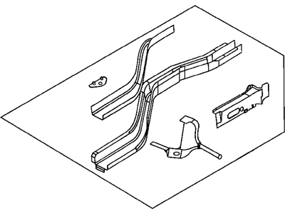 Mopar 4778091 Rail-Rear Floor Pan Side