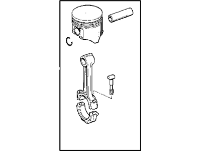 2008 Dodge Grand Caravan Piston - 4593589AA