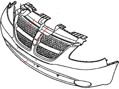 2003 Dodge Grand Caravan Bumper - 5080612AA