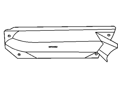 Ram Dakota Exhaust Heat Shield - 53032834AG