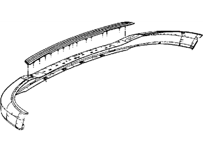 Mopar 55277325AA Front Upper Bumper Cover