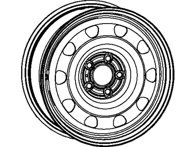 Mopar 4726383AB Steel Wheel