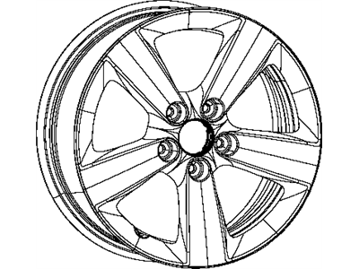 2015 Dodge Dart Spare Wheel - 5RR36GSAAA