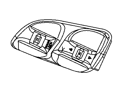 Mopar 56045302AA Bezel-Power WINDOW/DOOR Lock SWIT