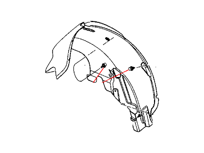 Mopar 4389828AF Shield-WHEELHOUSE