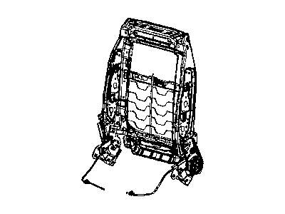 Mopar 4610146AC Frame-Front Seat Back