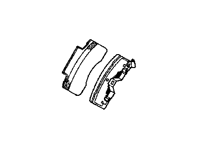 Mopar 4886279AB Front Disc Brake Pad Kit