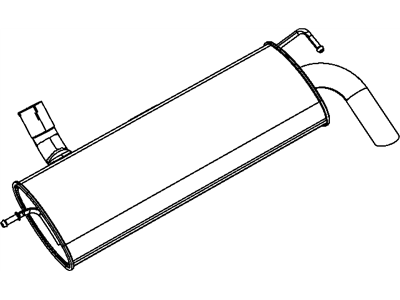 Mopar 5147215AD Exhaust Muffler And Tailpipe