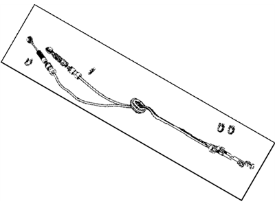 Mopar 5106142AA Transmission Gearshift Control Cable