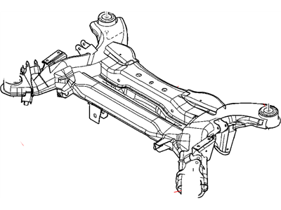 Mopar 4766704AA CROSSMEMB-Rear Sub-Assembly