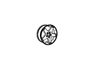 Mopar 52013870AC Aluminum Wheel