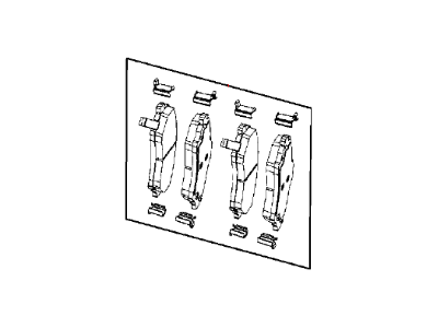 Mopar 2AMV1170AC Pad Kit-Front Disc Brake