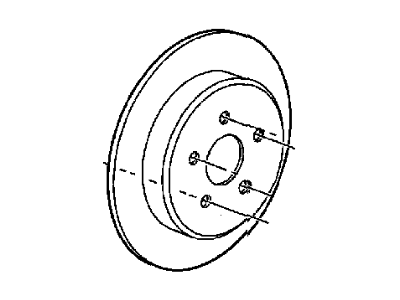 2006 Chrysler Pacifica Brake Disc - 4721240AC