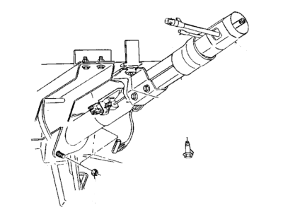 1992 Dodge Viper Steering Column - 4642805