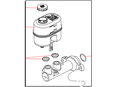 Mopar 68003625AA Brake Master Cylinder