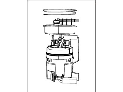 Mopar 68026581AB Fuel Pump/Level Unit Module Kit