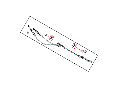 Mopar 5106142AB Transmission Gearshift Control Cable