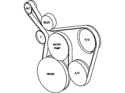 Drive Belts - 2002 Jeep Wrangler