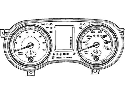 2014 Dodge Charger Speedometer - 56054732AC