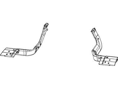Mopar 5058422AA Duct-Air To Rear Seat