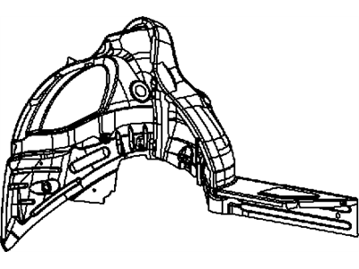 Mopar 68087135AC W/HOUSE-Rear WHEELHOUSE